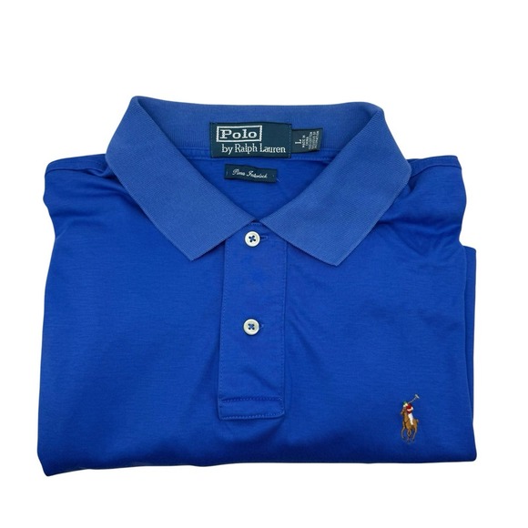 Ralph Lauren Other - Polo Ralph Lauren Polo Shirt Mens Large Blue Pima Interlock Casual Preppy Pony